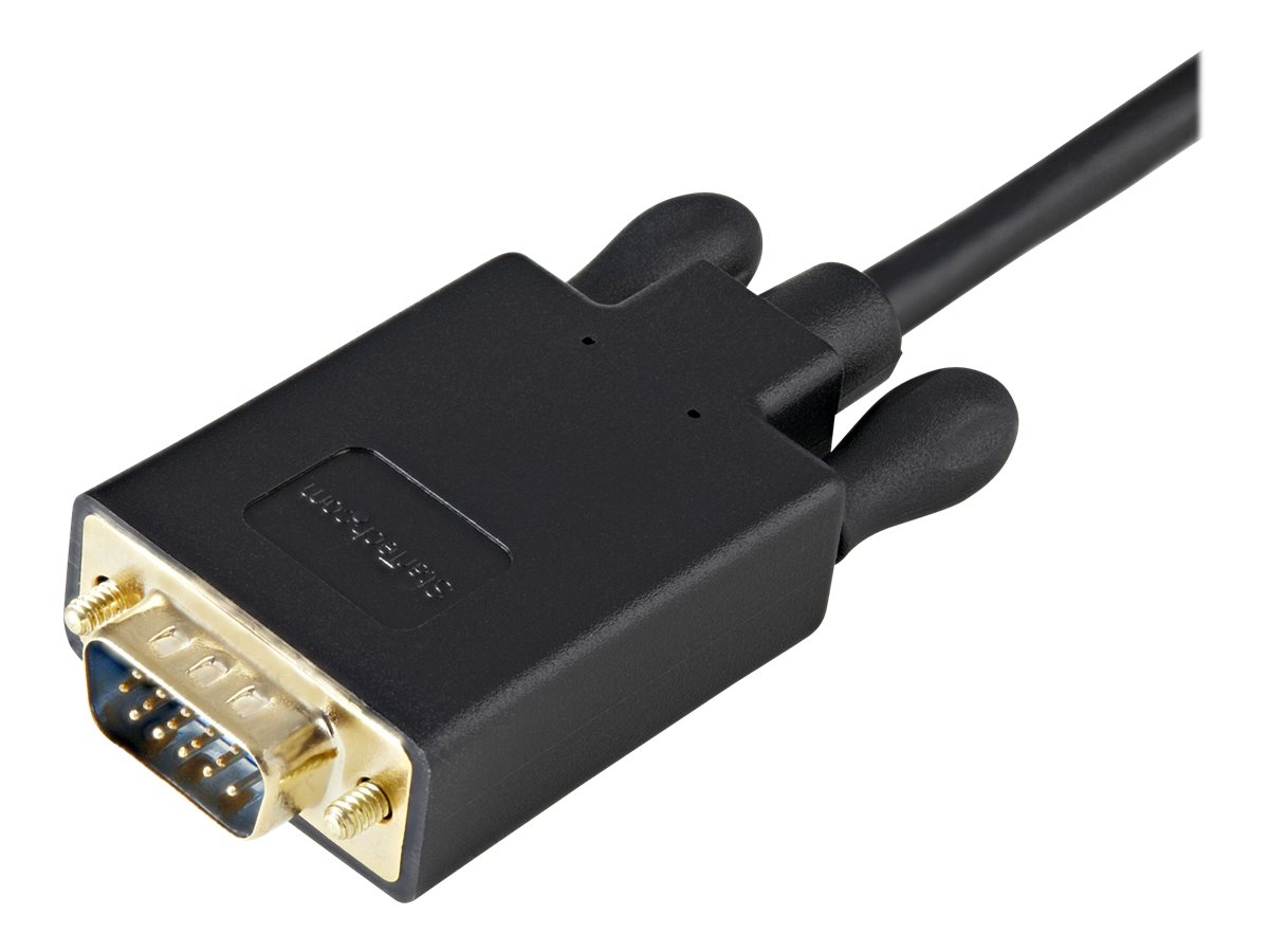 StarTech.com DisplayPort auf VGA Kabel 91cm (Stecker/Stecker) - Aktiver DP zu VGA Kabel Adapter/ Konverter für PC 1920x1200 - Schwarz - Videokonverter - Schwarz