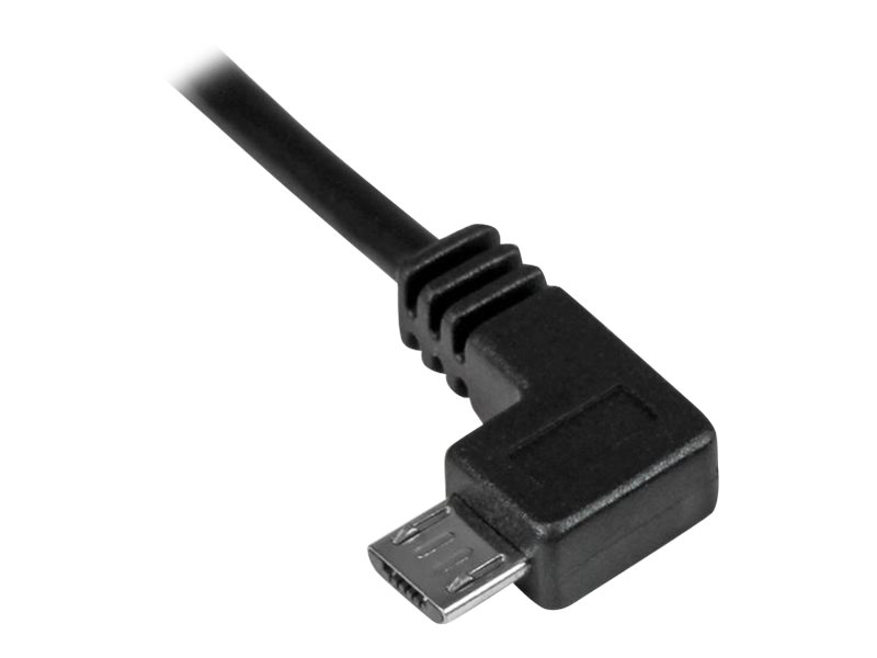 StarTech.com Micro USB Lade- und Sync-Kabel St/St - Links gewinkelt Micro-USB - 0,5m - USB-Kabel - 50 cm