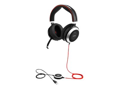 Jabra Evolve 80 UC stereo - Headset - ohrumschließend