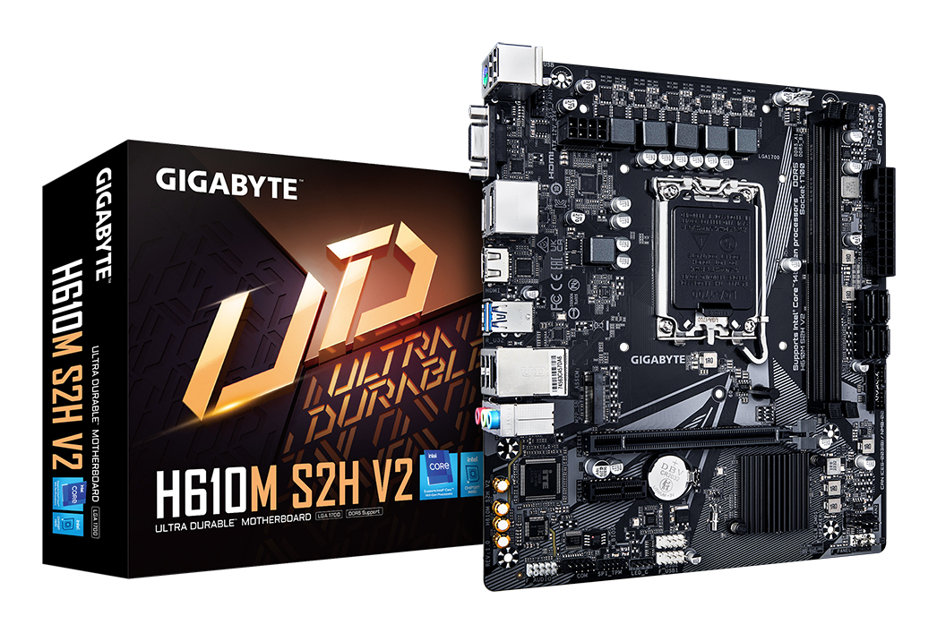 GIGABYTE H610M S2H V2 LGA1700 2xDDR5 4xSATA 1xM2