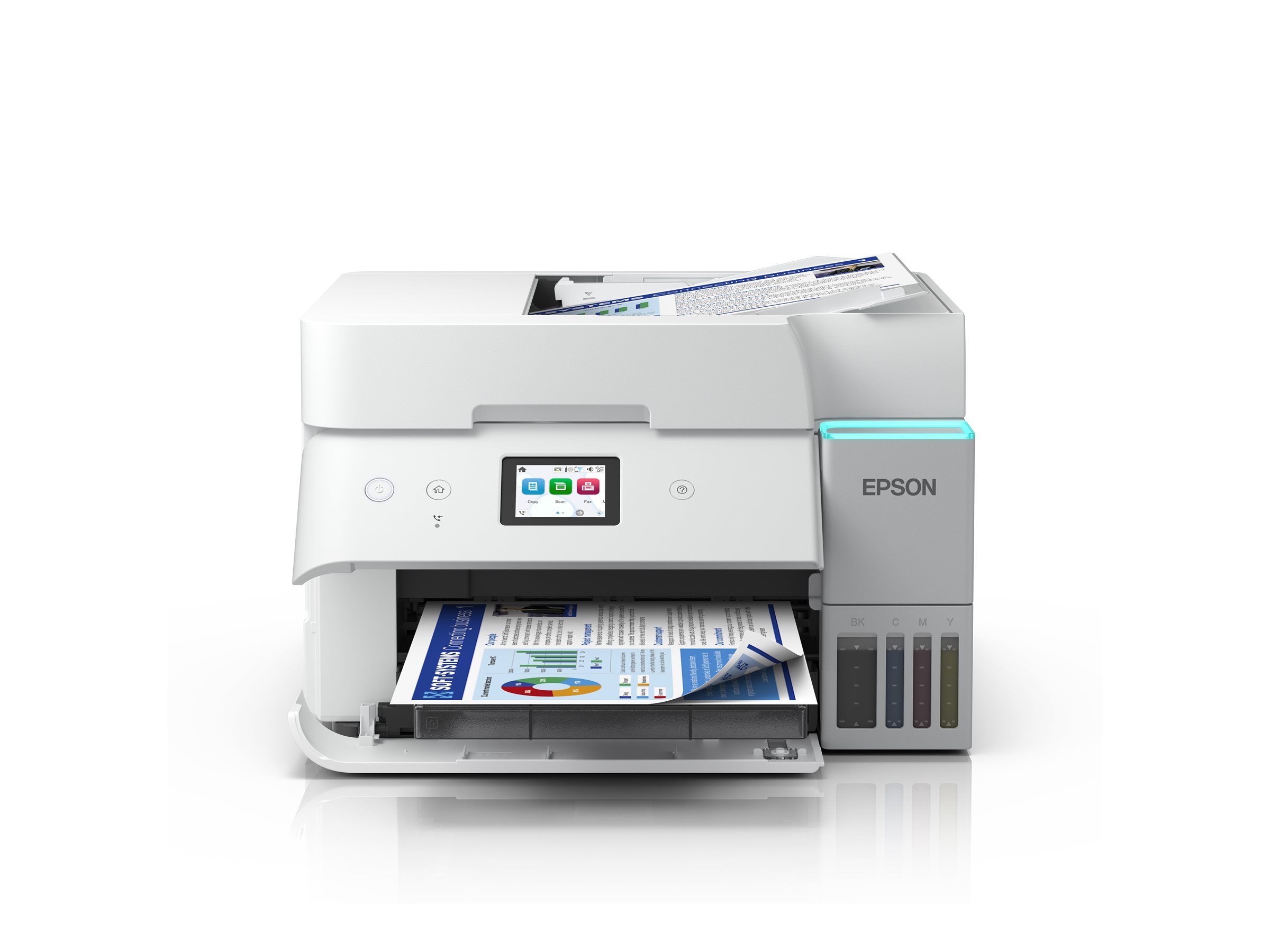 EPSON EcoTank ET4956 4 in 1 TintenstrahlMultifunktionsdrucker weiss