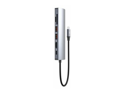 MANHATTAN USB-C PD 7-in-1 Dockingstation USB-C auf 1xHDMI 4K60Hz 2xUSB-A 10 Gbit/s 1xUSB-C PD 100 W 1xGb-RJ45 SD/MicroSD-Kartenleser