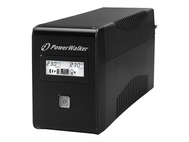 POWERWALKER VI 850 LCD Schuko 850VA / 480W Line-Interactive USV Tower AVR LCD