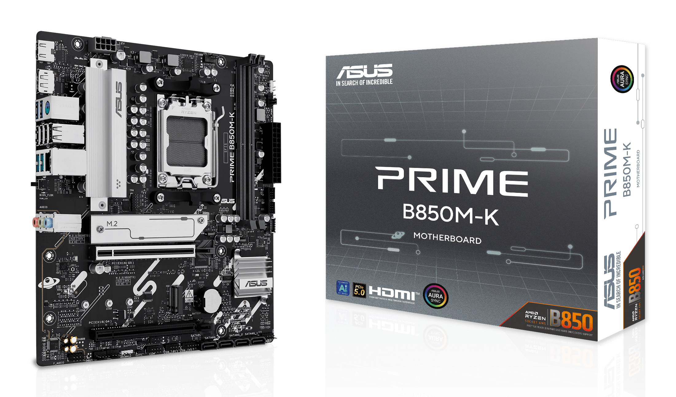 ASUS PRIME B850M-K AMD AM5 DDR5 mATX