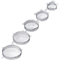 WESTMARK Frischhaltedeckel-Set Silikon transparent, 1 Set WESTMARK Frischhaltedeckel-Set Silikon transparent, 1 Set