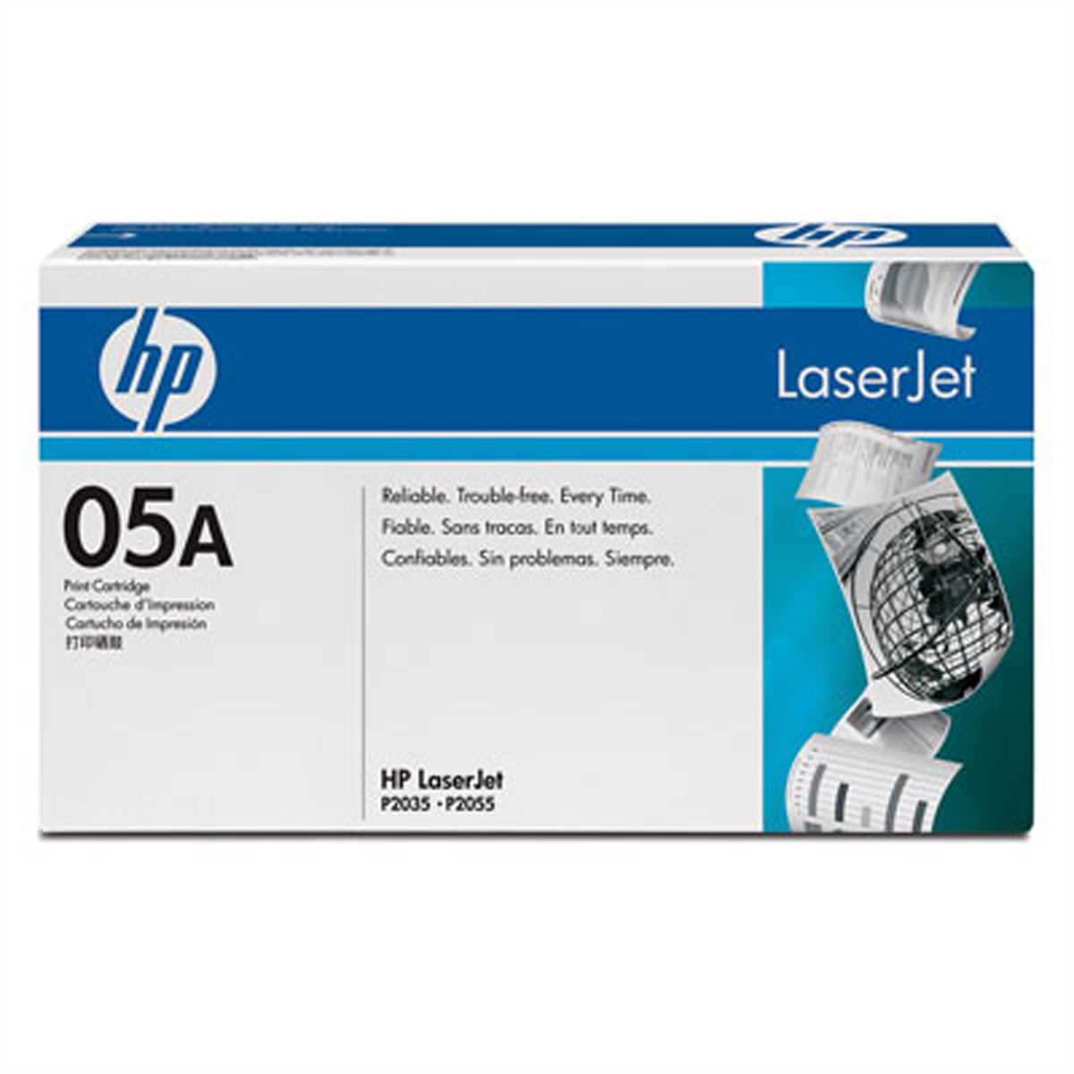 HP 05A original LaserJet Toner cartridge CE505A black standard capacity 2.300 pages 1-pack Smart Printing TechnologY