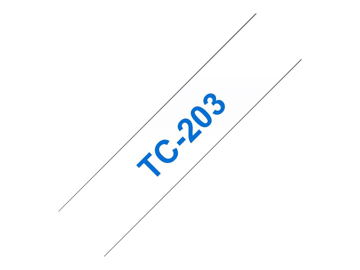 TC203 BROTHER PT Schriftband 12mm weiss TC203 BROTHER PT Schriftband 12mm weiss