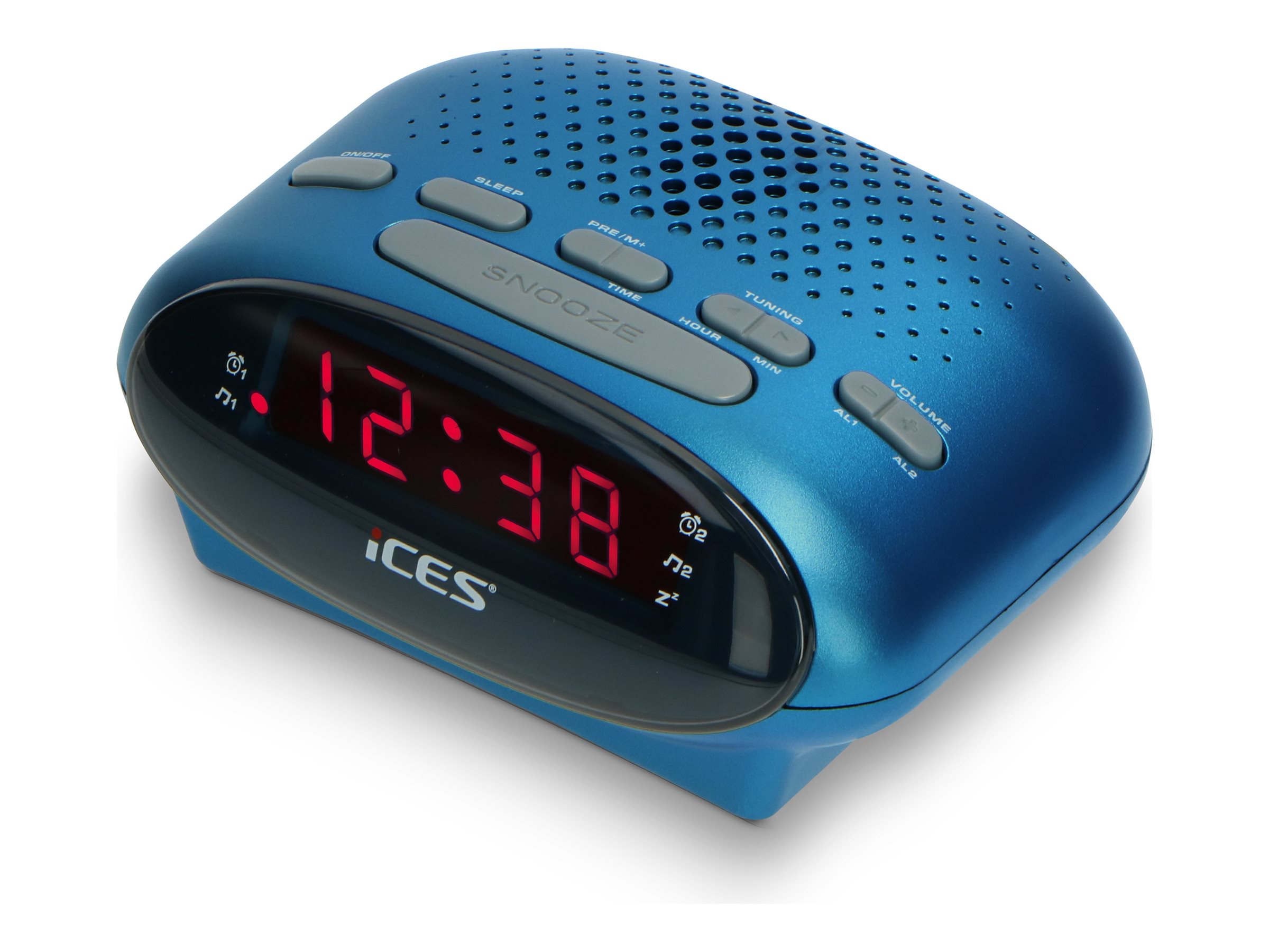 LENCO ICR210 FMUhrenradio Radiowecker, blau