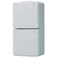 Jung Steckdose SCHUKO 622W 2fach senkrecht Jung Steckdose SCHUKO 622W 2fach senkrecht