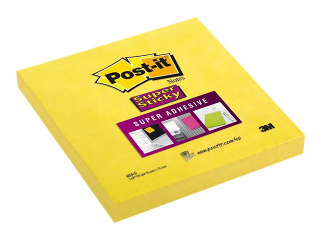 Post-it® Super Sticky Notes Haftnotizen extrastark 654-S6 gelb, 6 Bloecke Post-it® Super Sticky Notes Haftnotizen extrastark 654-S6 gelb, 6 Bloecke