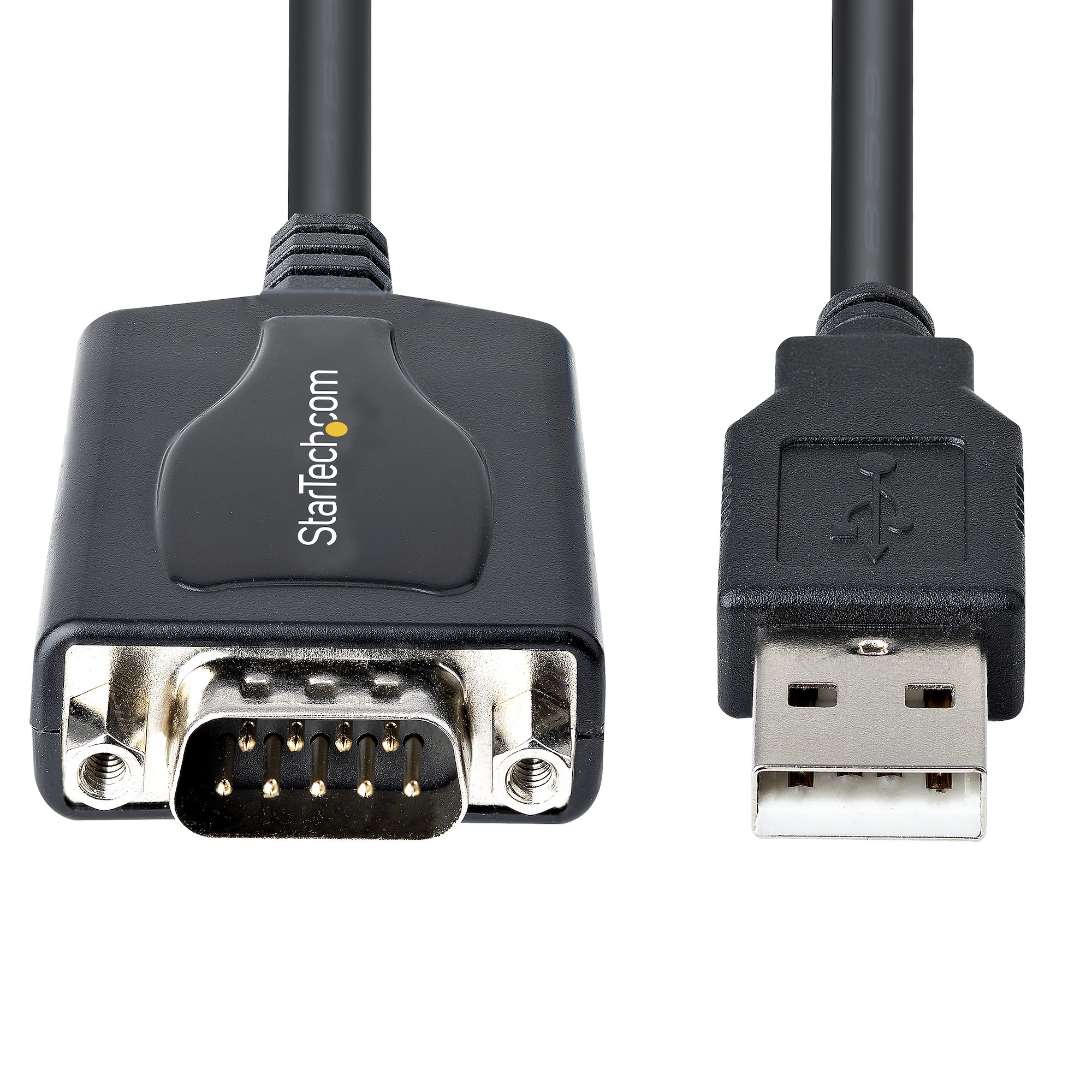 STARTECHCOM 1m USB auf RS232 Adapter mit COM Speicherung DB9 Stecker zu USB Konverter USB zu Seriell Adapter für PLCDruckerScanne