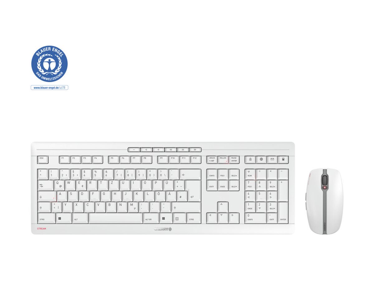 CHERRY STREAM Wireless Keyboard and mouse set Desktop Gray (DE)