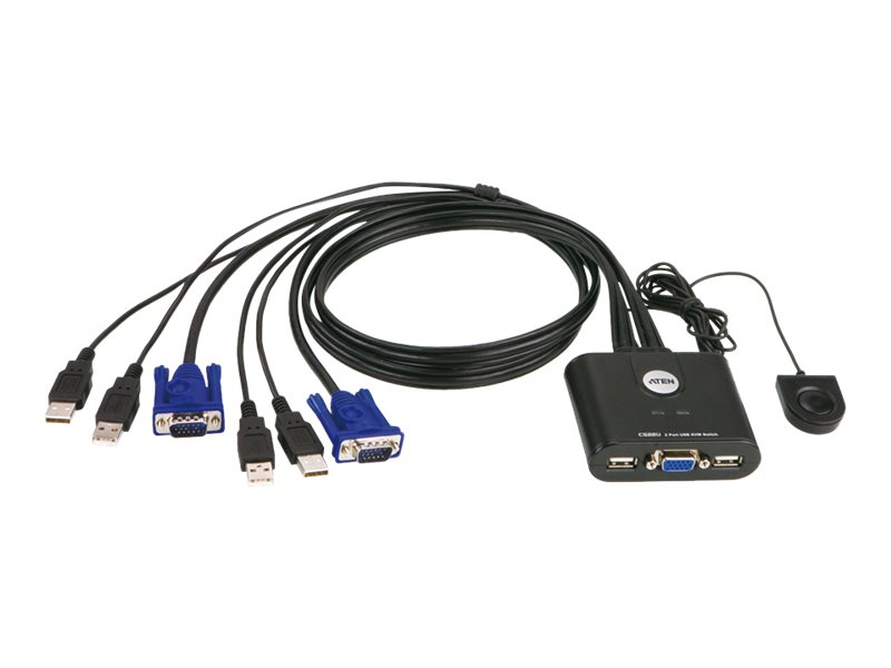 ATEN CS22U KVM Switch VGA USB 2 Ports