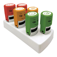 COLOP Little NIO Emoji MotivstempelSet Belohnung Smiley 1,7 x 1,7 cm, 6 St