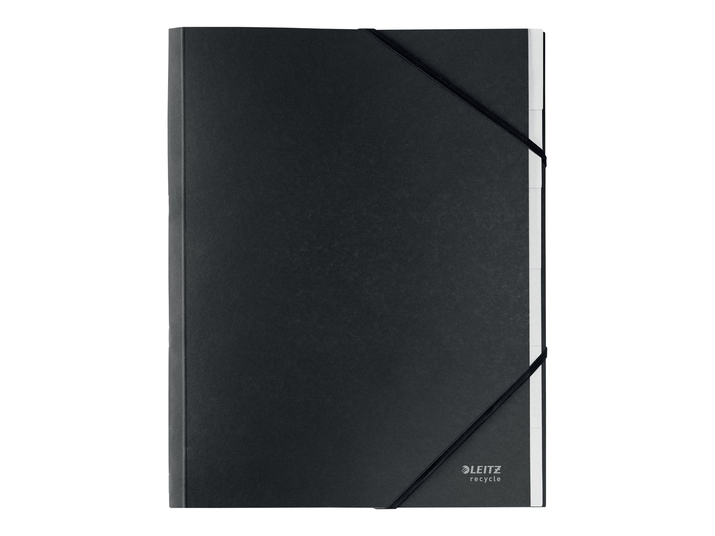 LEITZ Ordnungsmappe recycle 3914 6 Faecher schwarz