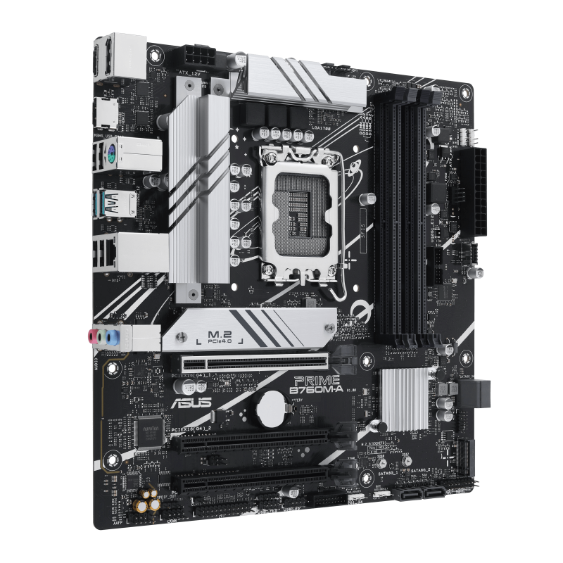 ASUS PRIME B760MACSM LGA1700 mATX MB 4xDDR5 4xSATA 2xM2