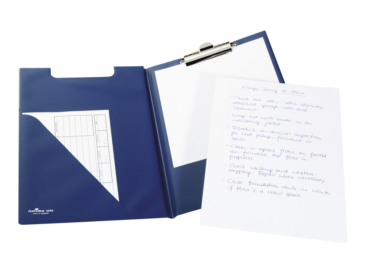 DURABLE Klemmbrettmappe 235506 DIN A4 blau Karton