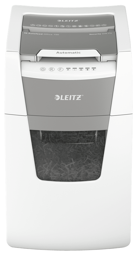 Esselte Leitz IQ Autofeed Small Office 150 Partikelschnitt P-4 weiß