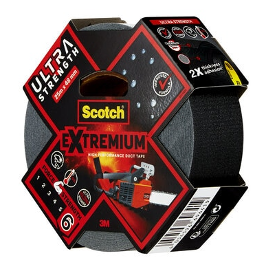 3M Extremium Ultra Strength Gewebeband 48,0 mm x 25,0 m Schwarz