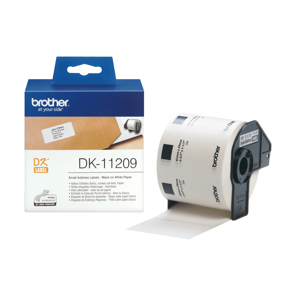 Brother Etiketten DK11209 PTouch, Adressetiketten 62x29mm