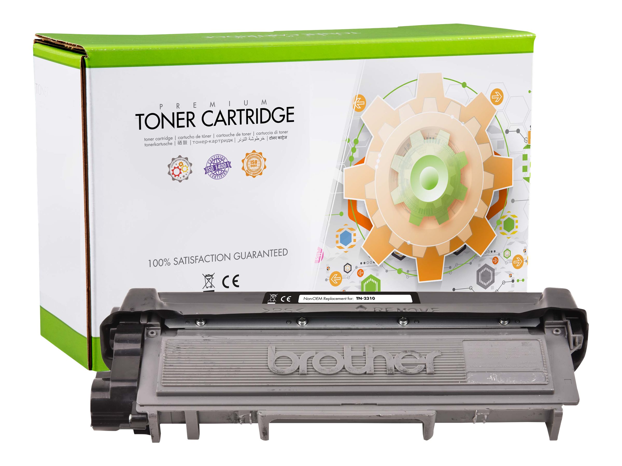 STATIC Toner cartridge compatible with Brother TN-2310BK black remanufactured 1.200 pages STATIC Toner cartridge compatible with Brother TN-2310BK black remanufactured 1.200 pages