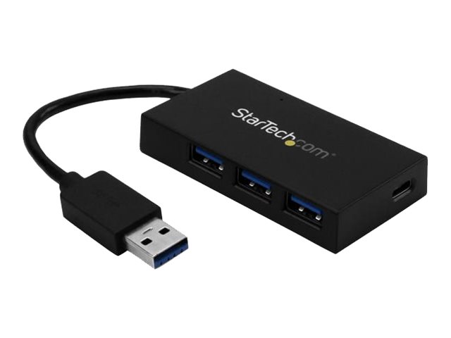 StarTech.com 4 Port USB 3.0 Hub - USB Typ-A Hub mit 1x USB-C & 3x USB-A Ports (SuperSpeed 5Gbit/s) - USB busbetrieben - USB 3.1 Gen 1 Adapter Hub - Reise/Laptop USB Hub (HB30A3A1CFB) - Hub - 4 Anschlüsse