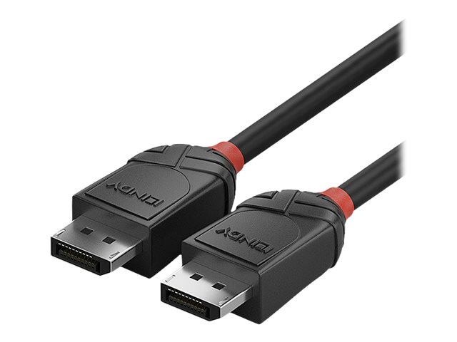 LINDY 0.5m DisplayPort 1.2 Kabel Black Line