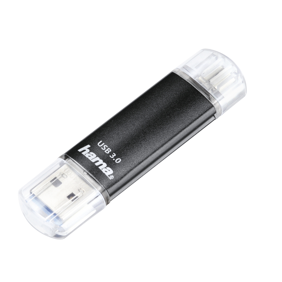 hama USBStick Laeta Twin schwarz 256 GB, 1 St