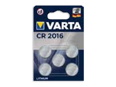 5 VARTA Knopfzelle CR2016 3,0 V 5 VARTA Knopfzelle CR2016 3,0 V