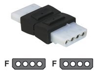 Delock Adapter 4 pin Molex Buchse-Buchse Delock Adapter 4 pin Molex Buchse-Buchse