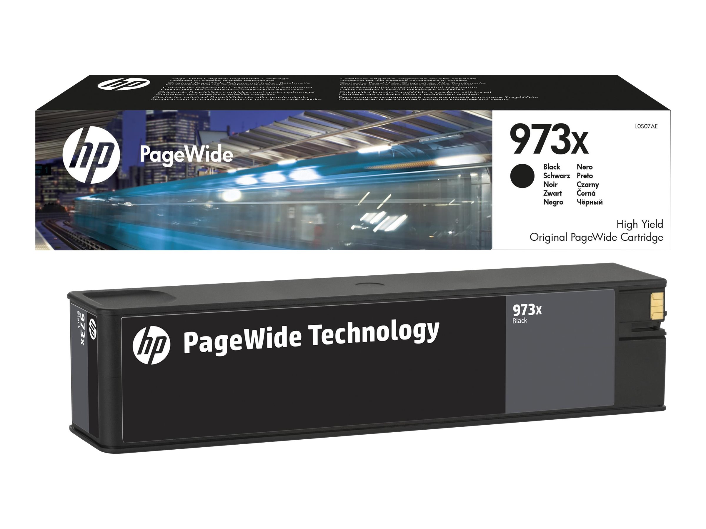 HP 973X original high yield black PageWide cartridge L0S07AE HP 973X original high yield black PageWide cartridge L0S07AE