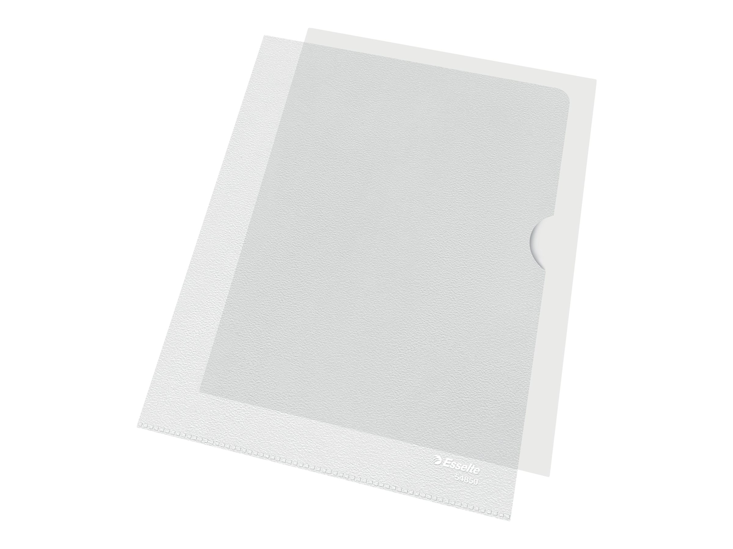 100 Esselte Sichthuellen Standard Plus 54850 DIN A5 transparent genarbt 0,12 mm 100 Esselte Sichthuellen Standard Plus 54850 DIN A5 transparent genarbt 0,12 mm