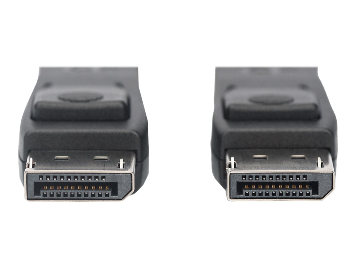 ASSMANN DisplayPort Kabel DP 10m Verriegelung Ultra HD 8K sw