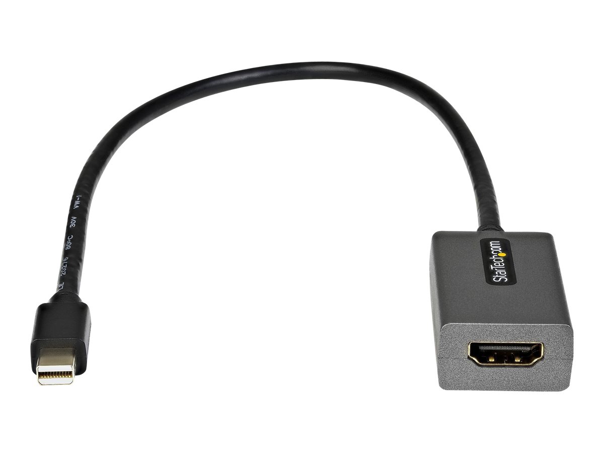 STARTECH.COM Mini DisplayPort auf HDMI Adapter - mDP 1.2 auf HDMI Adapter Dongle - 1080p - Videokonverter - 30cm Kabel