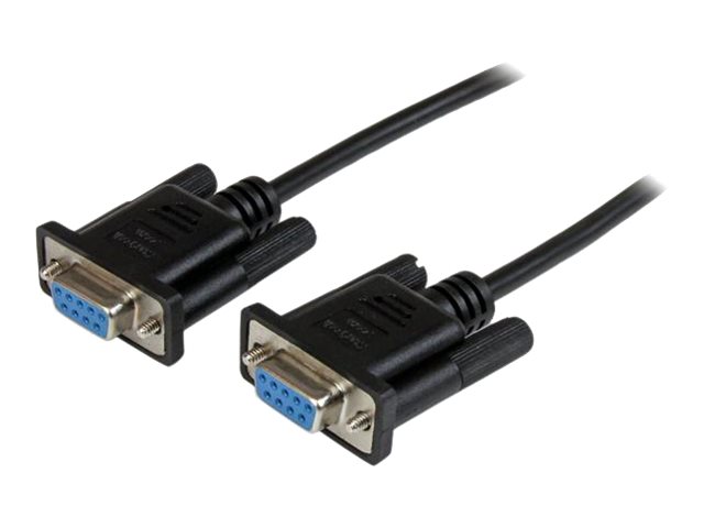 STARTECH.COM 2m Black DB9 RS232 Serial Null Modem Cable F/F