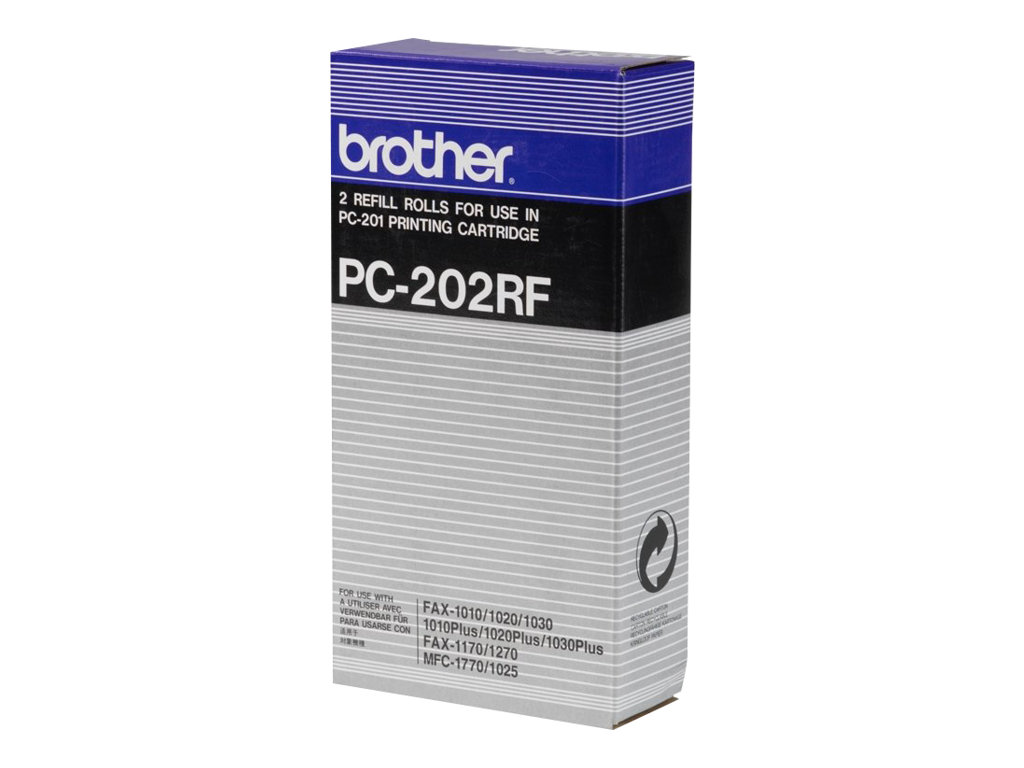 brother PC-202RF schwarz Thermo-Druckfolien, 2 Rollen brother PC-202RF schwarz Thermo-Druckfolien, 2 Rollen