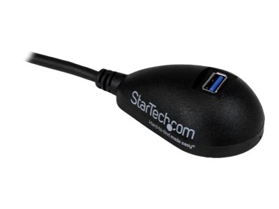 STARTECH.COM 5 ft Black Desktop SuperSpeed USB 3.0 Extension Cable - A to A M/F
