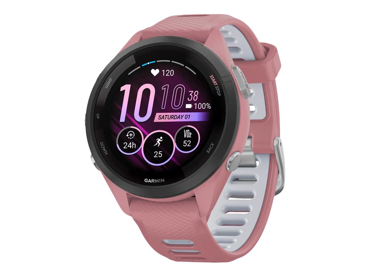 GARMIN Forerunner 265S Smartwatch pink dawn, schwarz