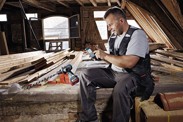 BOSCH Professional GSR 18V110 C AkkuBohrschrauberSet 18,0 V, mit 2 Akkus