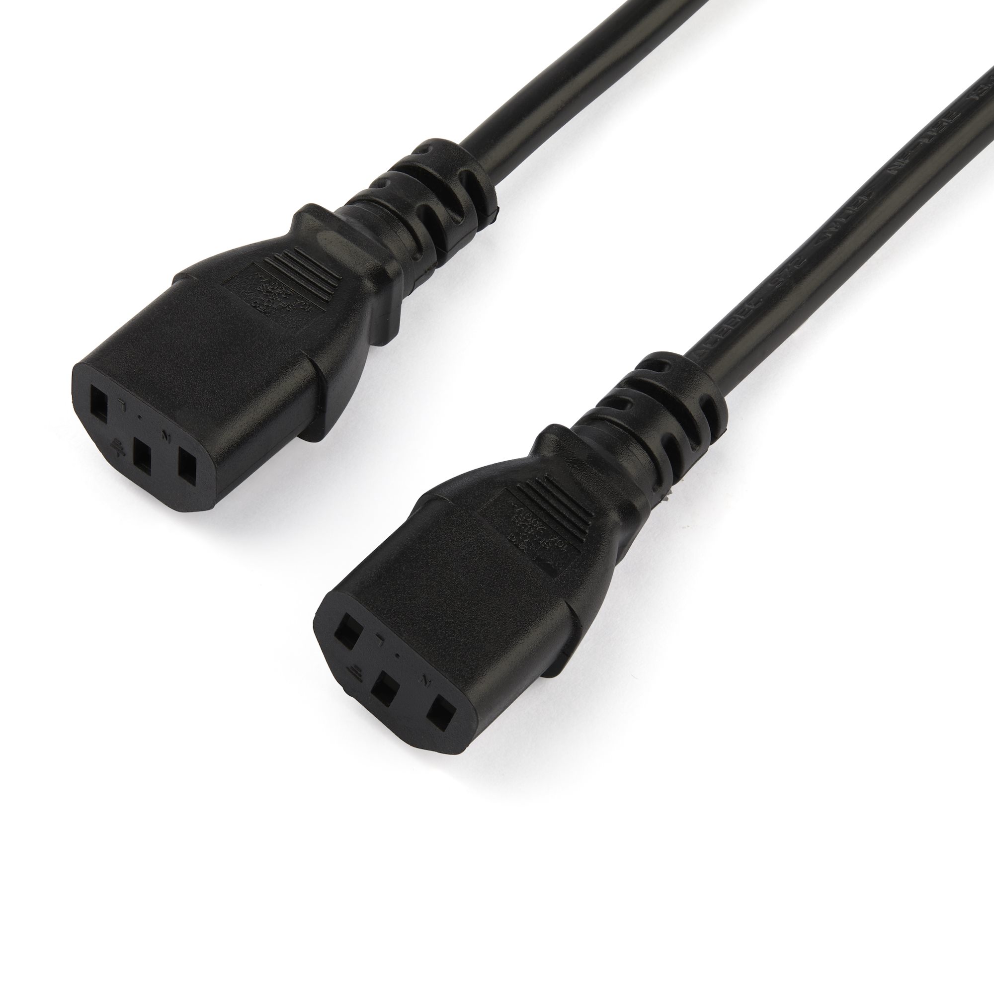 STARTECHCOM 2m C13 Power Cord Schuko to 2x C13 Y Splitter Power Cable
