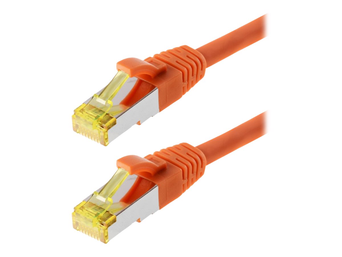 helos Patchkabel Cat 6a SFTP RJ45 orange 20m AWG267 LSZH GHMT