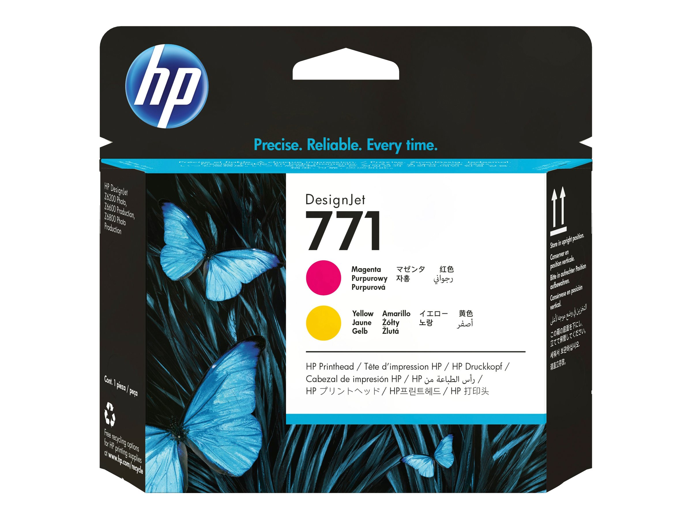 HP 771 original printhead CE018A magenta and yellow HP 771 original printhead CE018A magenta and yellow