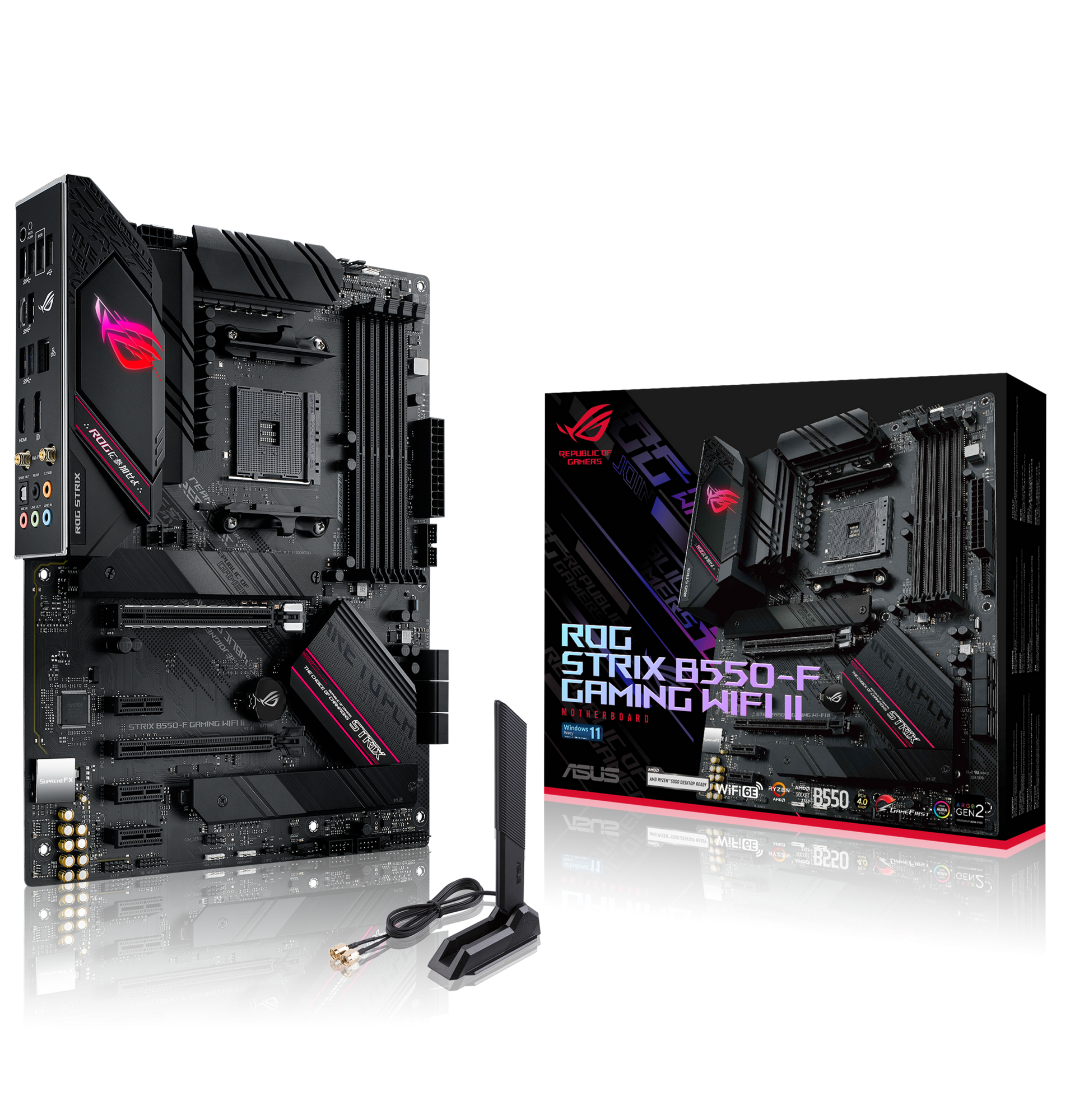 ASUS ROG STRIX B550F GAMING WIFI II AM4 Socket 4x4DDR 1xHDMI 1xDP 2xM2