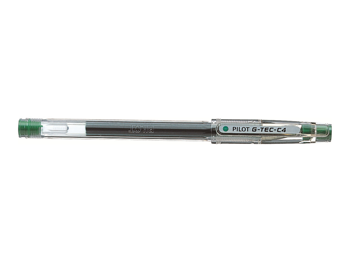 PILOT G-Tec C4 0.4 Gelschreiber transparent 0,4 mm, Schreibfarbe: gruen, 1 St. PILOT G-Tec C4 0.4 Gelschreiber transparent 0,4 mm, Schreibfarbe: gruen, 1 St.