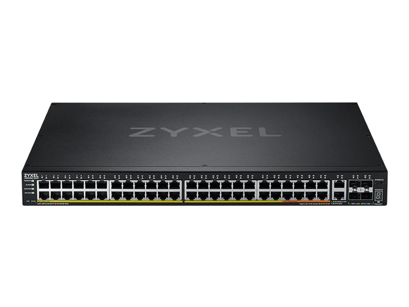 ZYXEL XGS2220-54HP L3 Access Switch 600W PoE 40xPoE+/10xPoE++ 48x1G RJ45 2x10mG RJ45 4x10G SFP+ Uplink incl. 1Year NebulaFlex Pro