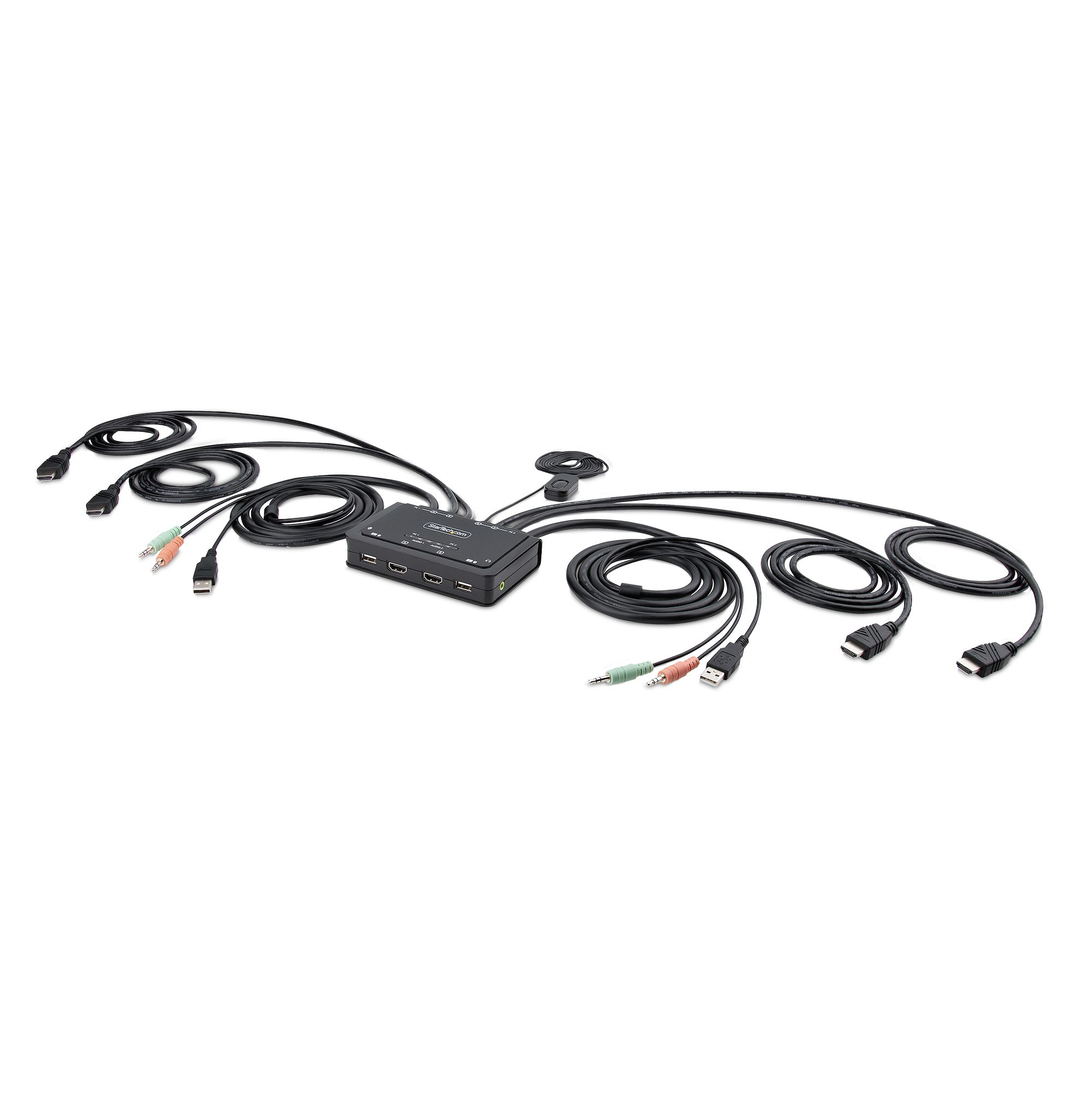 StarTech.com 2-Port Dual Monitor HDMI KVM Switch 4K 60Hz