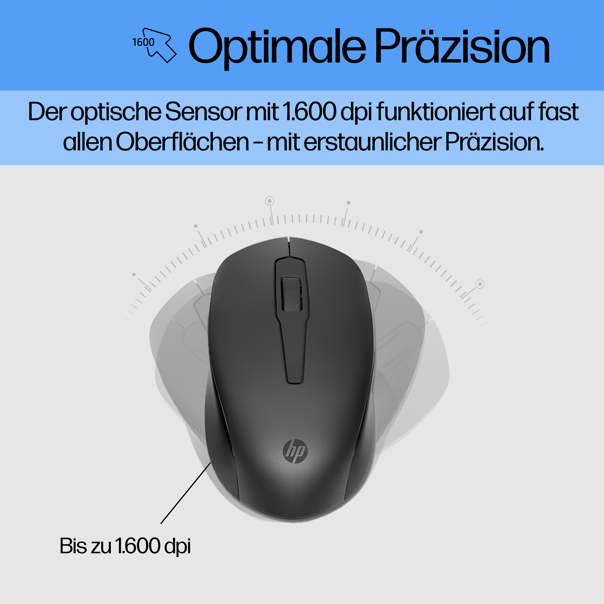 HP 330 Wireless Mouse Keyboard Combination Tastatur und maus set GR P
