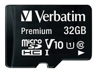 Verbatim microSDHC Speicherkarte 32 GB UHS-I Premium Class 10 + SD Adapter