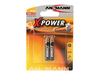 2 ANSMANN Batterien X-POWER Mini AAAA 1,5 V