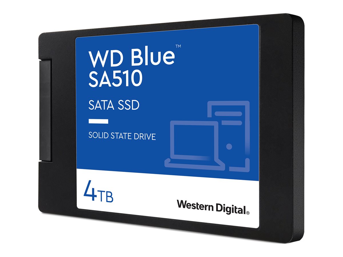 WD Blue SA510 SSD 4TB SATA III 6Gb/s cased 6,9cm 2,5Zoll 7mm internal single-packed